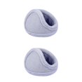 thumbnail image 2 of Guardurnaity Orejeras cálidas de felpa de conejo de lana para invierno, orejeras para exteriores, ropa a prueba de viento, orejeras unisex gris 2piezas, 2 of 6