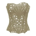thumbnail image 4 of Lace-Up Corset Top Sleeveless for Women: Boned Bustier for Waist Training, Cosplay Costumes and Lingerie Wear, 4 of 6