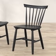 thumbnail image 3 of Furniture of America Winsto Spindle Back Solid Wood Side Chairs, Set of 2, Black, 3 of 7