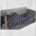 thumbnail image 6 of Paisley Soft Flannel Fleece Throw Blanket, Vintage Floral Eastern Pattern Inspired by Oriental Art, Cozy Plush for Indoor and Outdoor Use, 50" x 70", Eggplant Lavender, by Ambesonne, 6 of 6