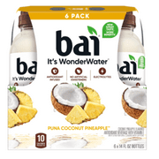Bai Antioxidant Infused Puna Coconut Pineapple Flavored Water, 14 fl oz, Pack of 6