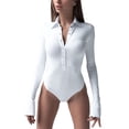 thumbnail image 2 of Body con botones para mujer, Body de manga larga para mujer, Body con solapa para mujer, Funcionalidad versátil, 2 of 6