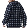 thumbnail image 2 of Men's Hooded Sherpa Lined Jacket Adjustable Hood Long Sleeve Black Large, 2 of 2