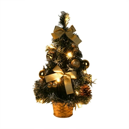 

Gizmo Ornament 40cm Tabletop Christmas Tree Mini Christmas Tree For Table Top Desk Party