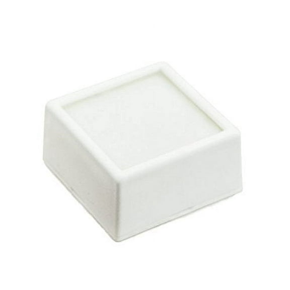100 Gem Jars - White Square Glass Top with 2-Sided Foam Insert Gemstones Jewelry Display