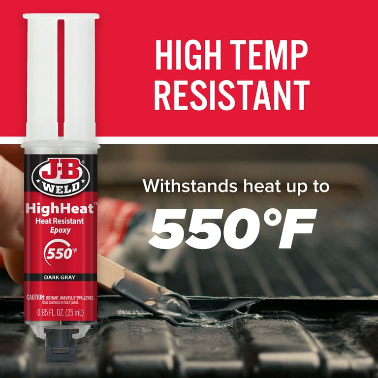 J-B Weld HighHeat Epoxy Syringe 25 ml, heat and chemical