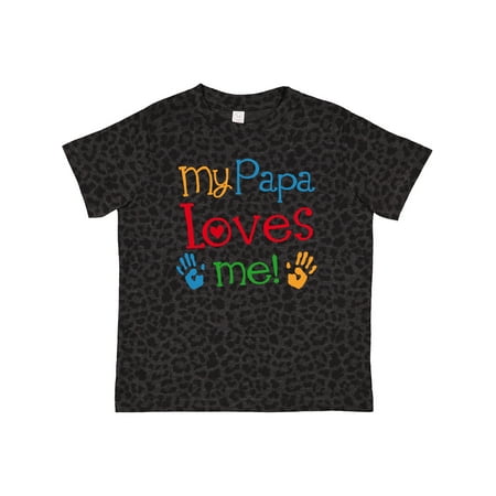 

Inktastic My Papa Loves Me Gift Toddler Boy or Toddler Girl T-Shirt