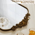 thumbnail image 7 of Easy4Home 24"x38" Arched Baroque Style Bathroom Mirror Vintage Decorative Wall Mirror, Antique Bronze, 7 of 7