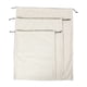 thumbnail image 5 of Bolsa de almacenamiento con cordón de franela de algodón puro con detalles de cuero, organizador de ropa de viaje de gran capacidad para ropa interior y accesorios, suave y duradera para uso, 5 of 6