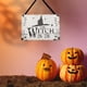 thumbnail image 1 of Decoraciones de Halloween, letrero de madera de bruja de Halloween, placa de madera de bruja, letrero de madera de bruja de Halloween, integración perfecta, 1 of 10