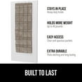 thumbnail image 3 of GORILLA GRIP 24 Pocket Over the Door Shoe Organizer, Clear PVC Pockets, Up to 40 Pounds, Hang on Doors, 1 Pack, Beige, 3 of 10
