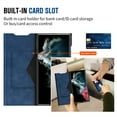 thumbnail image 5 of ELEHOLD Flip Folio Leather Case for Samsung Galaxy S22 Plus with Card Holder Premium Leather Magnetic Suction Kickstand Function Support Wireless Charging Full Protection Case,blue, 5 of 7