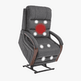 thumbnail image 2 of FlexiSpot Dual Motor Recliner Chair, Adjustable Recliner with Lumbar Support and Padded Seat Backrest for Living Room, Dark Gray, 2 of 8