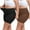 2,Mid Waist Black/Brown, variant on 3 Packs Plus Size Mid Waisted Body Shaper Shorts Shapewear for Women Tummy Control Thigh Slimming Panties