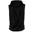 thumbnail image 6 of Blekii Men's Summer Lightweight Sleeveless Hooded Tank Top - Solid Color Design, Quick-Dry Performance Fabric - Great for Running, Fitness Training, Beach Sports, Outdoor Workout -, 6 of 7