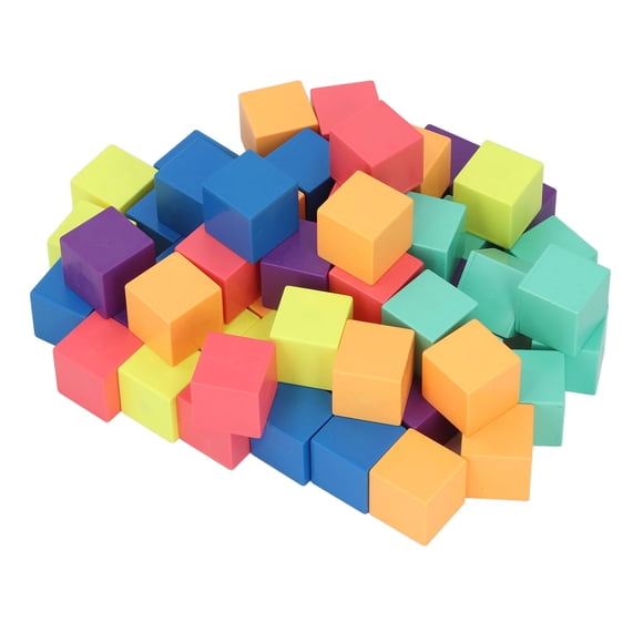 Bloques 3D, 60 Unidades De Bloques Educativos De Plástico De Apilamiento De Colores Vibrantes Para El Aprendizaje En El Aula