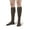 Brown, variant on Ames Walker AW Style 111 Cotton 20-30 mmHg Firm Compression Knee High Socks Black Small