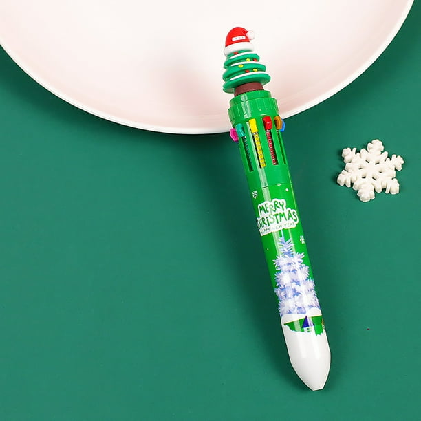 Bolígrafo multicolor para niños, estudiantes y niños, bolígrafo de 10 colores para regalos de Navidad, 10 ml por bolígrafo.
