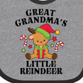 thumbnail image 4 of Inktastic Christmas Great Grandma's Little Reindeer with Candy Canes Boys or Girls Baby Bib, 4 of 4