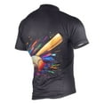 thumbnail image 2 of joogoo Baseball Bat Pattern Men's Cycling Jerseys Mountain Bike Short Sleeve Tops 3XL, 2 of 7
