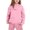 Pink, variant on Stylish Girls 2-Piece Outfits Set, Trendy Letter Print Hooded Sweatshirt and Jogger Pants for Ages 1-9, Easy Care Winter Casual Wear