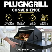 Turbo E Outdoor Electric Grill - 1700W Infrared, 24 Smart BBQ Grill with Probe, 120V