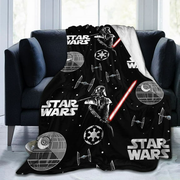 Ultra-Soft Micro Fleece Warm Darth Vader Blanket Throw Fluffy Fleece Blanket Decorative Quilt Four Seasons Lightweight For Couch Sofa Travel Camping Office 80"X60"