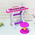 thumbnail image 3 of Gymax Clavier Électronique Piano Entrée MP3 Microphone 37 Touches Tabouret, 3 of 9