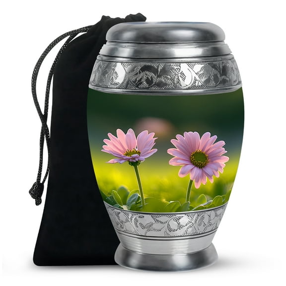 Daises Flower Funeral Cremation Urns for Human Ashes, Urn for Ashes for Women, Large Urns for Human Ashes Adult Man, Urn for Ashes Adult Male(Size - 10inch)