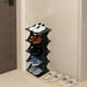 thumbnail image 1 of Zapatero Pequeño, Armario de Plástico de 3 Niveles, Extraíble y Lavable, Negro, Tamaño Compacto 27X26X16,5 Cm, Fácil de Montar para La Entrada, El Armario o El Dormitorio., 1 of 6