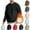 Black, variant on Dovford Men's Fleece Crewneck Sweatshirt Thick Loose fit Soft Basic Pullover Sweatshirt