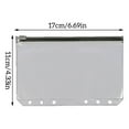 thumbnail image 2 of serony 10 Pieces Zipper Pouch Container Convenient PVC Documents Pouches Document Holding Bag Storage Containers for Home Office School A6 Black, 2 of 5