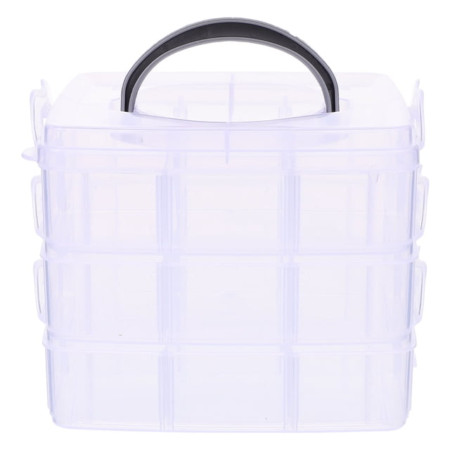 MERRYHAPY Caja De Almacenamiento Transparente De Plástico Para Washi Con Multicapa Ideal Para Organización