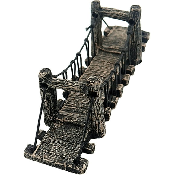 Decoración del puente de camarones Puente de resina Submarina Decoración del acuario Decoración del acuario Puente debajo del agua