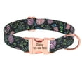 thumbnail image 6 of Beirui Bow Tie Floral Personalized Dog Collar Engraved Name ID Tag for Small Medium Large Dogs, 6 of 8