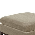 thumbnail image 2 of Fabric Cocktail Ottoman with Chamfered Feet Gray - Saltoro Sherpi, 2 of 5