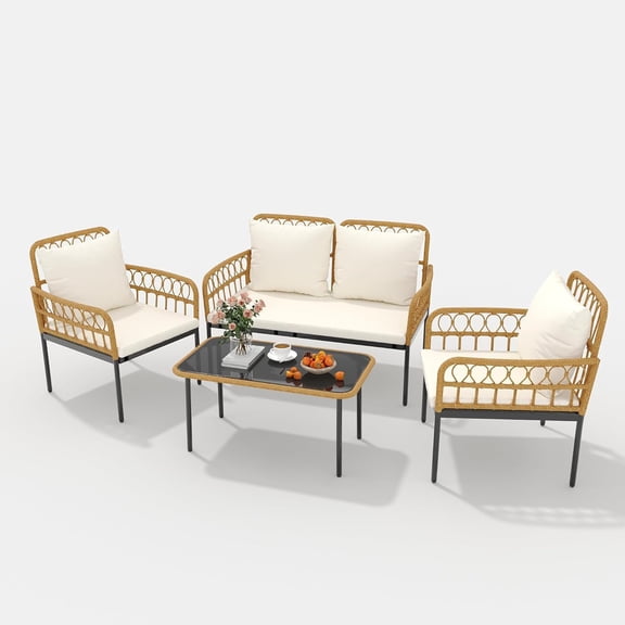 GAOMON Patio Furniture Set,Beige