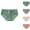 Green, variant on HAOTAGS Briefs Panties for Women,Solid Cotton Moisture-Wicking Comfort Stretch Underwear Green M