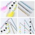 thumbnail image 5 of Pompom Cat Toy Interactive Sticks Feather Toys Kitten Teasing Playing Ball, 5 of 5