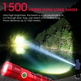 thumbnail image 3 of Flashlight High Lumens, High Lumens  Bright Flash Light, Long-Range Zoomable  Flashlights for , EDC, Searching,  Flashlight Dimmable Red 2 count, 3 of 7
