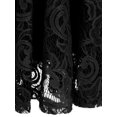 thumbnail image 7 of Market In The Box Women Floral Lace V Neck Sleeveless Bridemaid Party Dress, 7 of 7