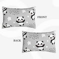 thumbnail image 4 of Balery Pandasbetween Clouds And Stars Pillow Covers,Bed Pilowcases,Reversible Plush Throw Pillow Covers End Pillow Encasement,Pillow Case - 16"X24", 4 of 9