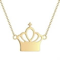 thumbnail image 4 of Qiamni Stainless steel double hole Queen Crown Necklace personality retro design stylish crown pendant necklace, 4 of 4