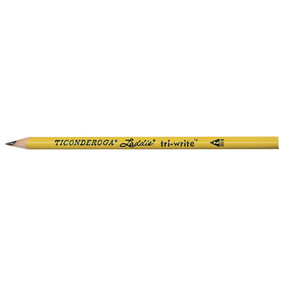 Ticonderoga Laddie TriWrite Graphite Pencil, Multiple Types, No 2 Tip