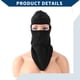 thumbnail image 5 of Máscara facial balaclava larga Unique Bargains con capucha para esquí y sol, máscaras para motocicleta y ciclismo, transpirable, 1 pieza, negra, 5 of 6