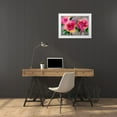 thumbnail image 3 of Brown,Victoria 18x14 White Modern Wood Framed Museum Art Print Titled - Pink Roses, 3 of 4