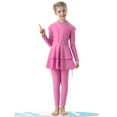 thumbnail image 4 of Gyujnb Girls Swimsuit, Swimsuit Girls 3 Piece Full Cover Hijab Arabic Swimwear Sunsuit Beachwear Top Pants Cap ,4-5 Years, 4 of 7