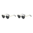 thumbnail image 3 of Minnieouse Impresionantes gafas de sol en forma de corazón de PVC con lente Tac Accesorio de moda Gafas de sol en forma de corazón negro negro 2Conjunto, 3 of 6