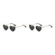 thumbnail image 4 of Gafas de sol en forma de corazón Sonducket con montura de metal dorado y lentes TAC negro 2Conjunto, 4 of 6