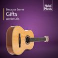 thumbnail image 4 of Hola! Music Pre Strung 39" Classical Guitar with Soft Nylon Strings, Natural, 4 of 7